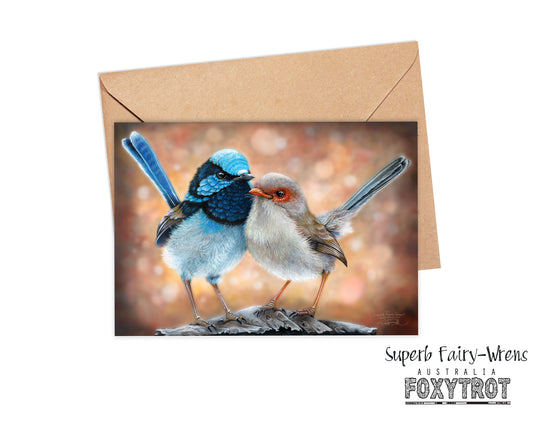 Superb Fairy Wrens Card