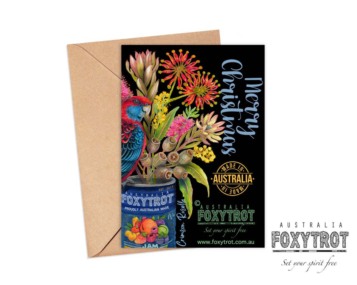 Christmas Crimson Rosella Card