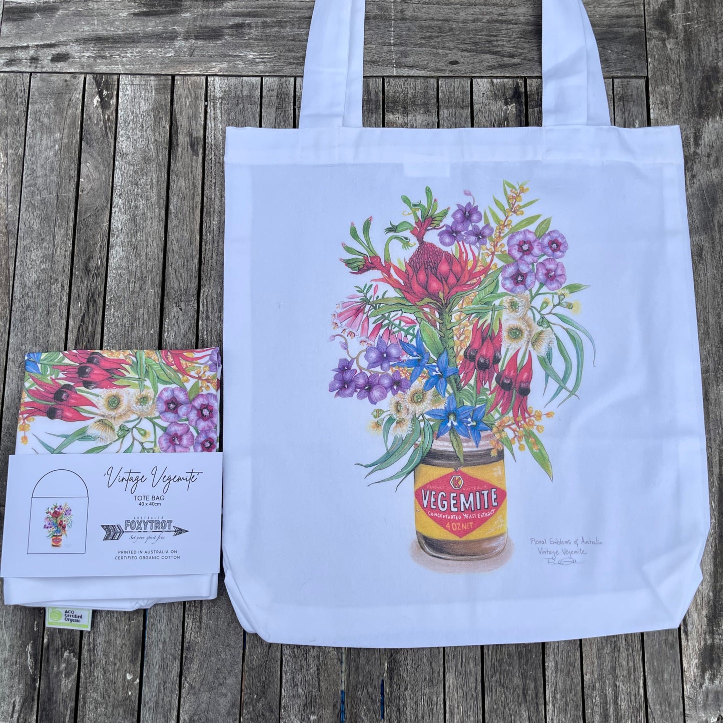 Vintage Vegemite Cotton Tote Bag