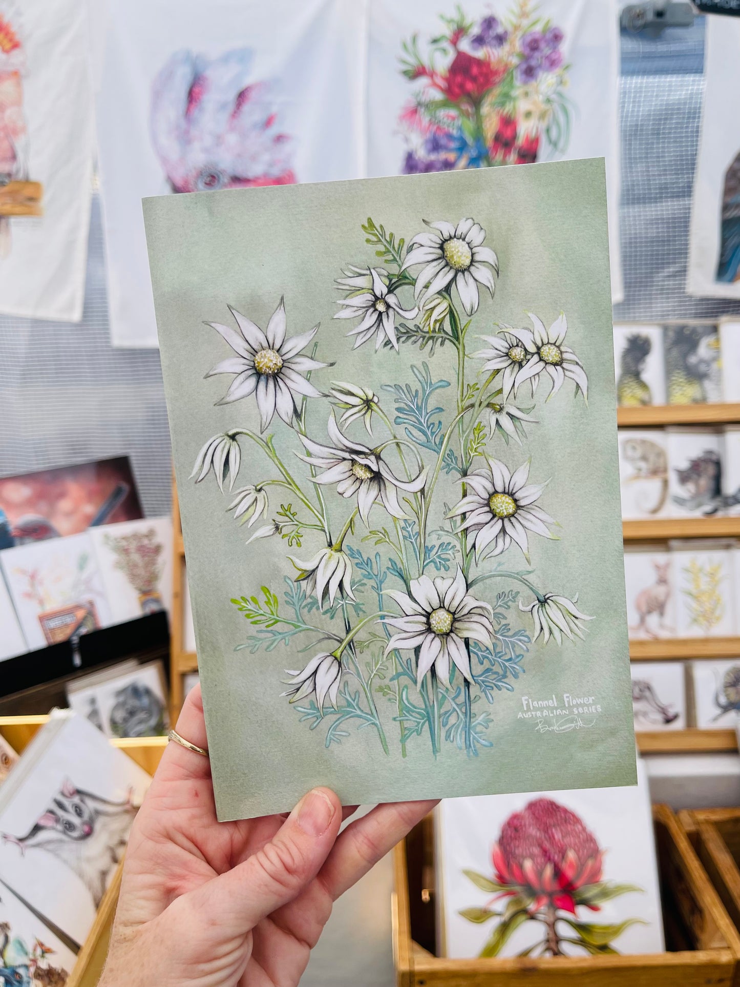 Flannel Flower A5 Notebook