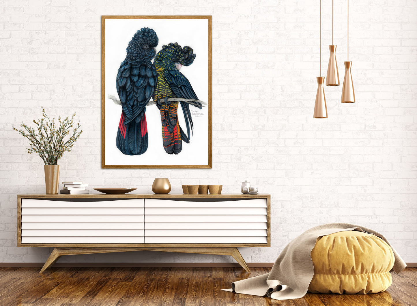 Red Tailed Black Cockatoos