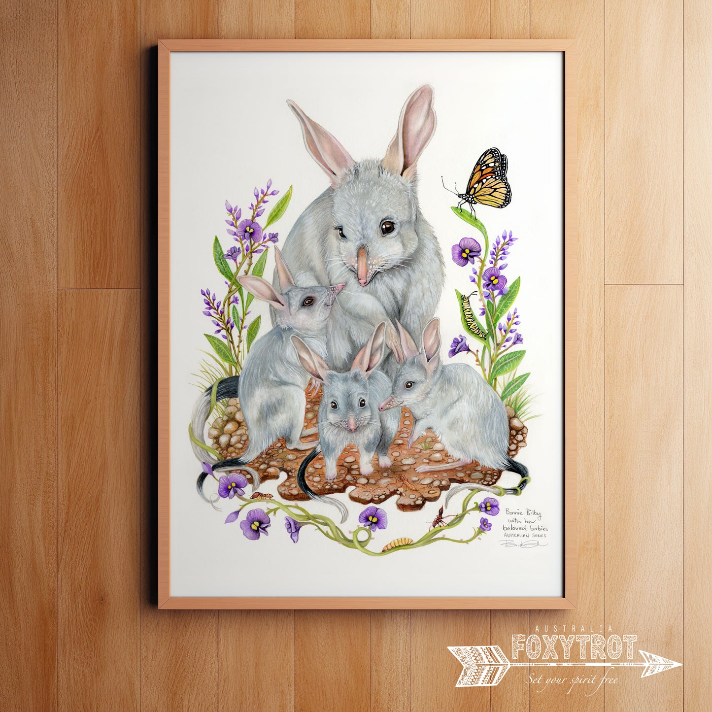 Bonnie Bilby with her beloved babies
