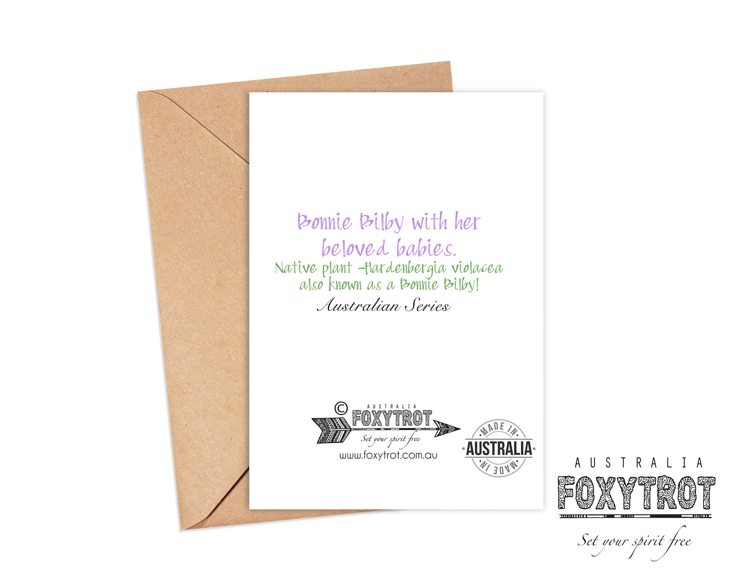 Bonnie Bilby with her beloved babies Card