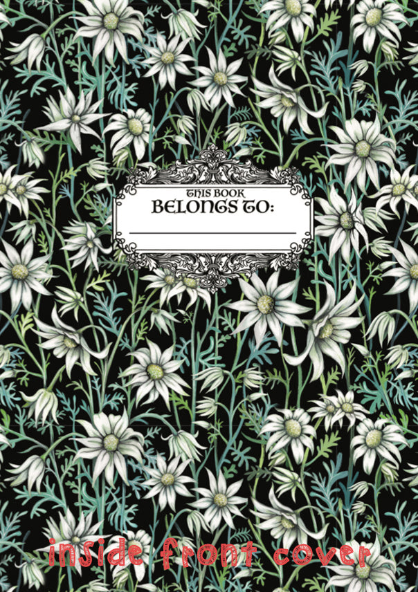 Flannel Flower A5 Notebook