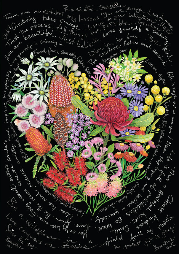 Botanic Heart A5 Notebook