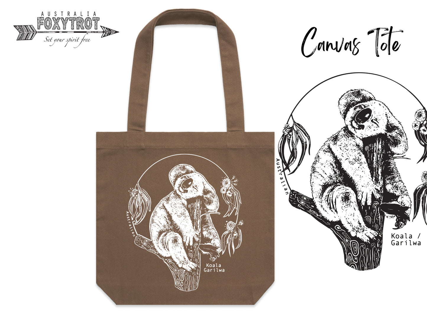 Koala Canvas Tote Bag