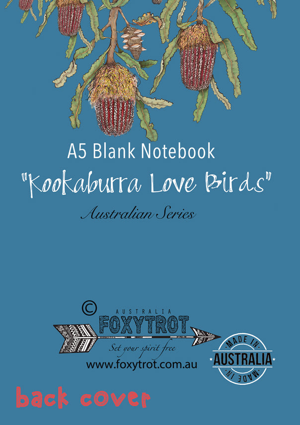 Kookaburra Lovebirds A5 Notebook