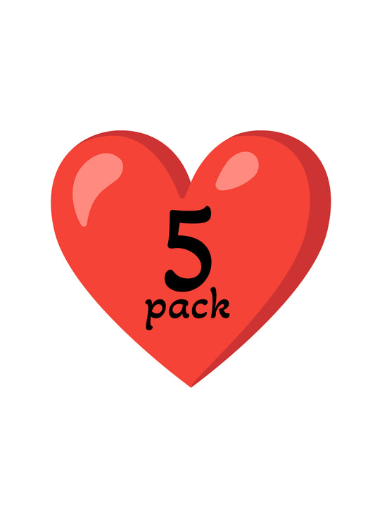 5 pack of Lovebird Cards