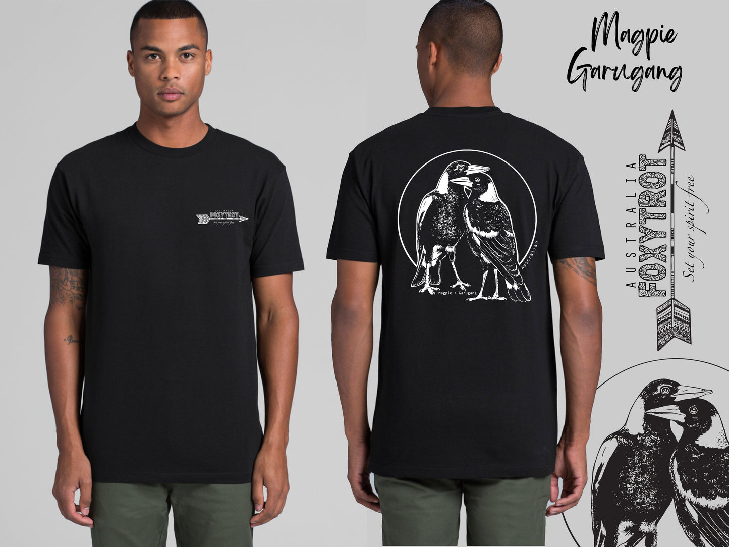 Magpie 100% Cotton Tee