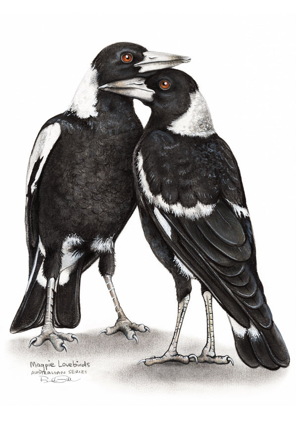 Magpie Lovebirds A5 Notebook