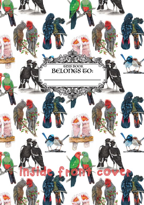 Magpie Lovebirds A5 Notebook