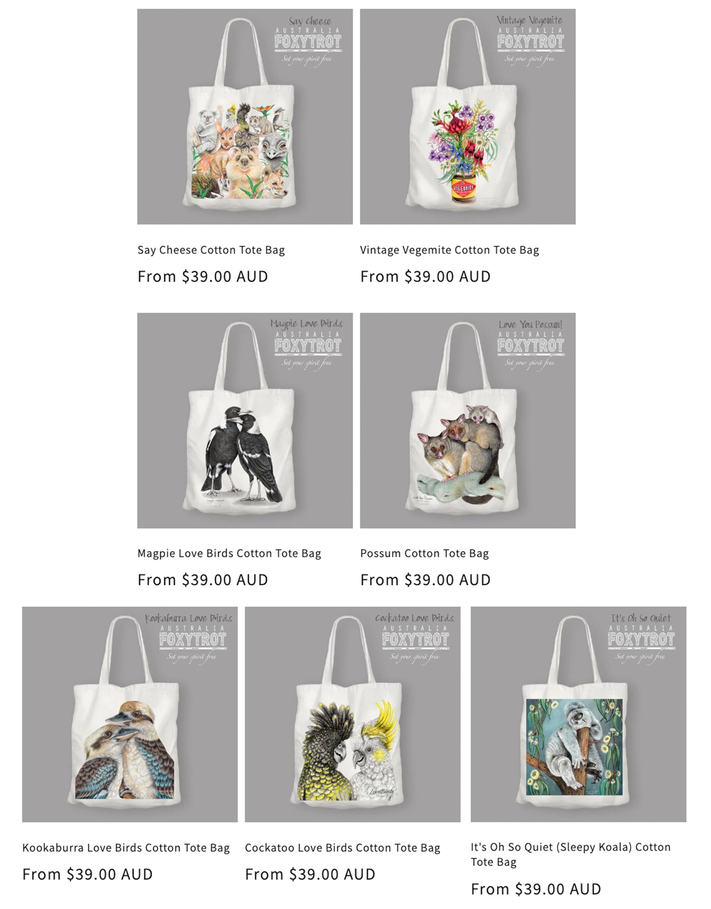 It's Oh So Quiet (Sleepy Koala) Cotton Tote Bag