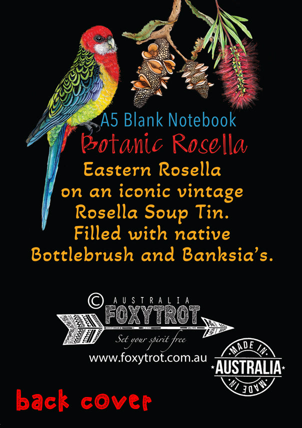 Botanic Rosella A5 Notebook