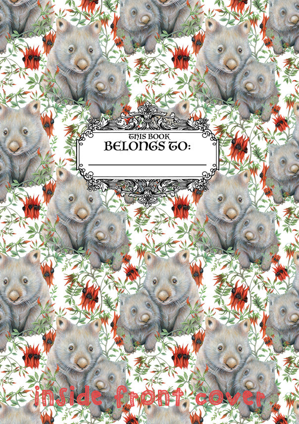 Bare Nosed Wombats A5 Notebook