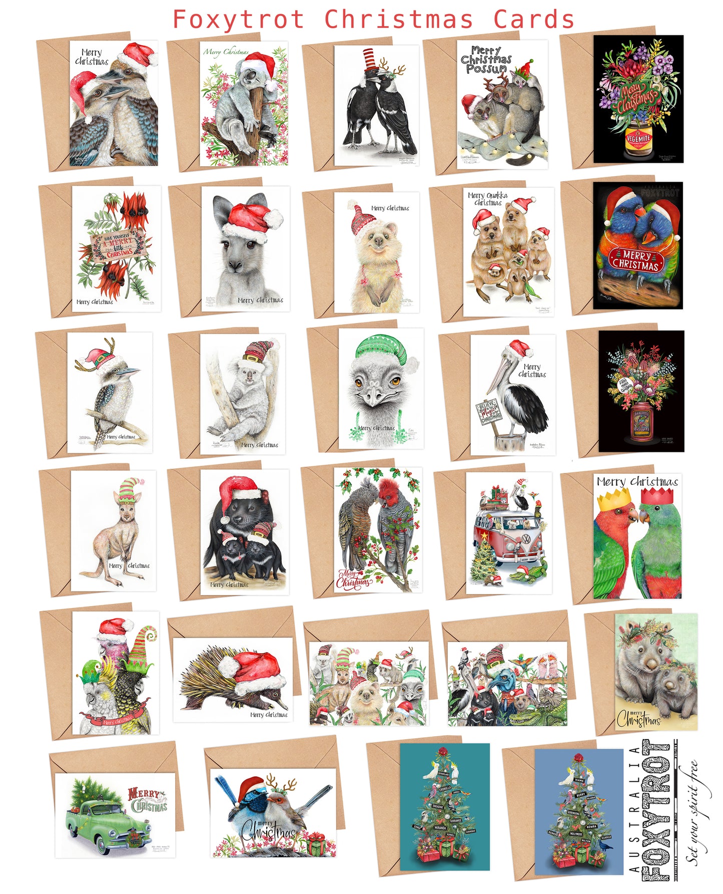 5 pack of Christmas Cards