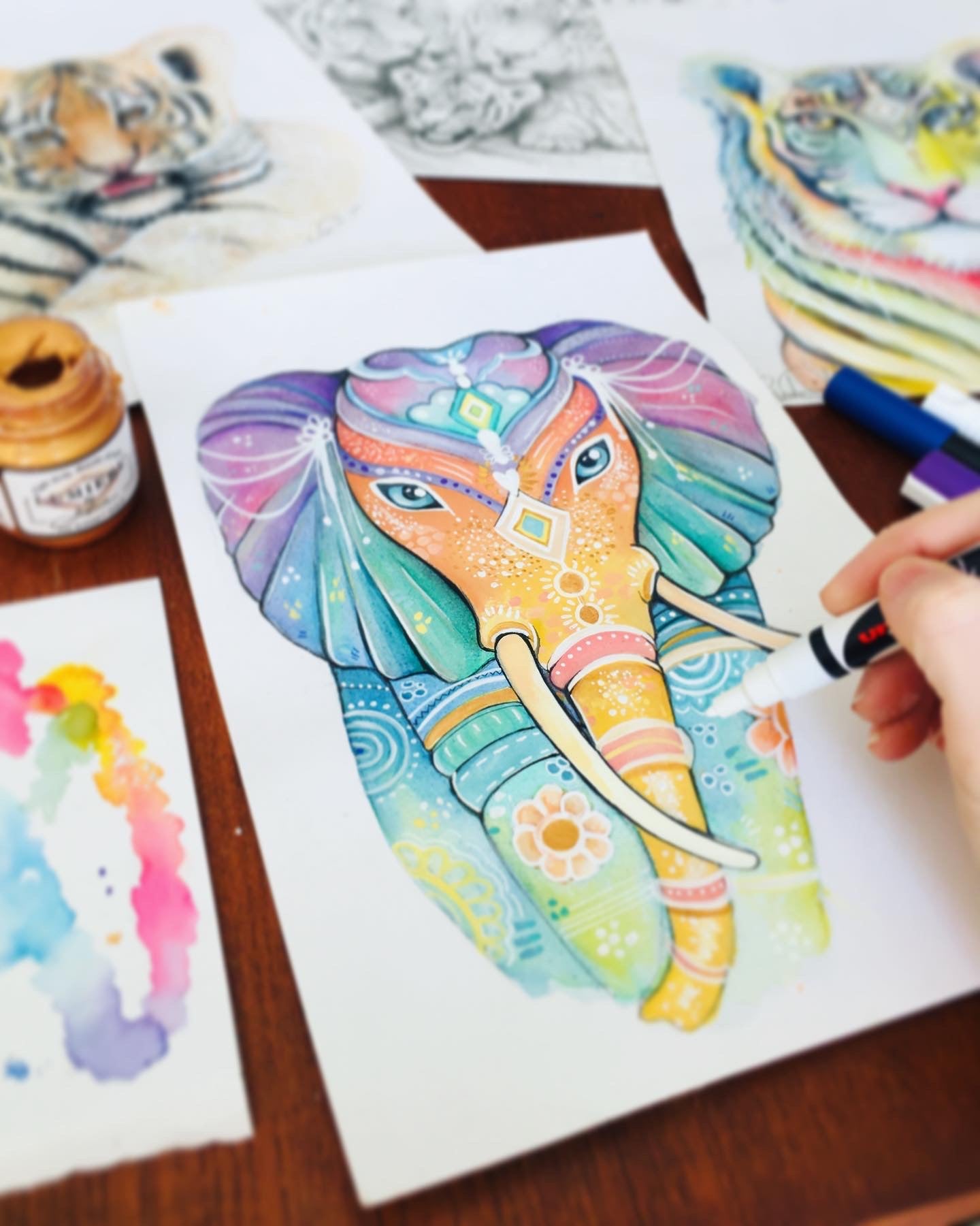 Rainbow Elephant