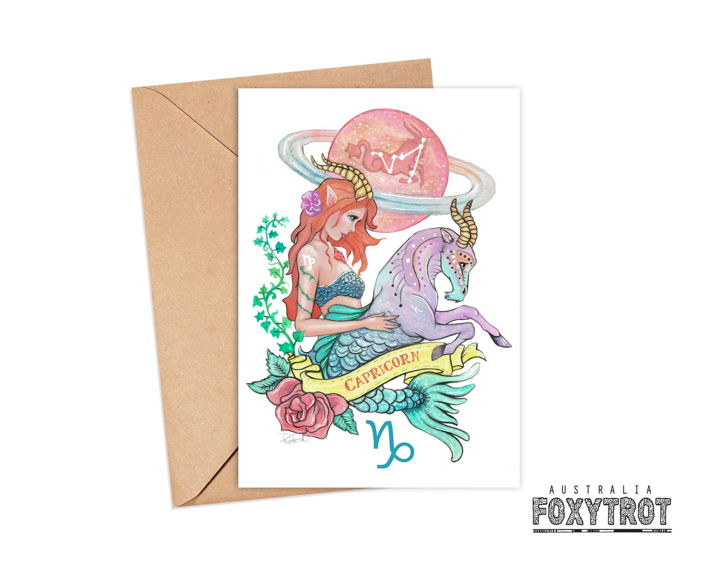Zodiac Capricorn Card