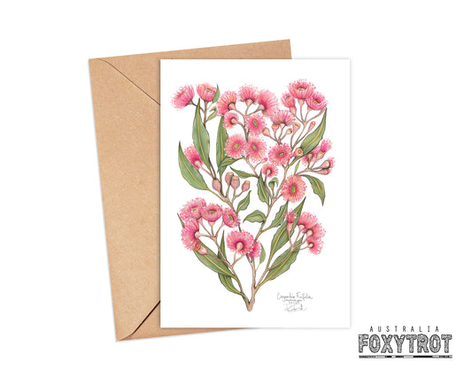 Pink Flowering Gum Card