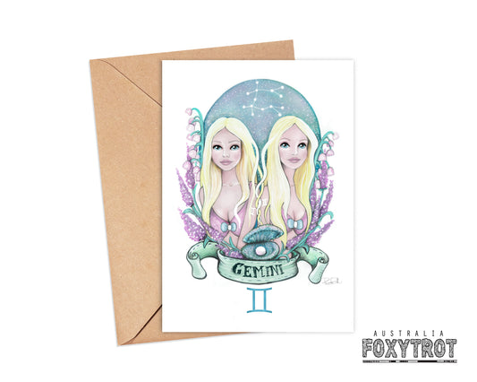 Zodiac Gemini Card