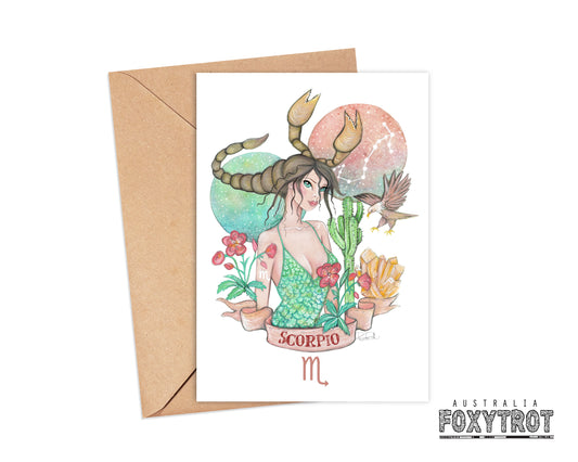 Zodiac Scorpio Card