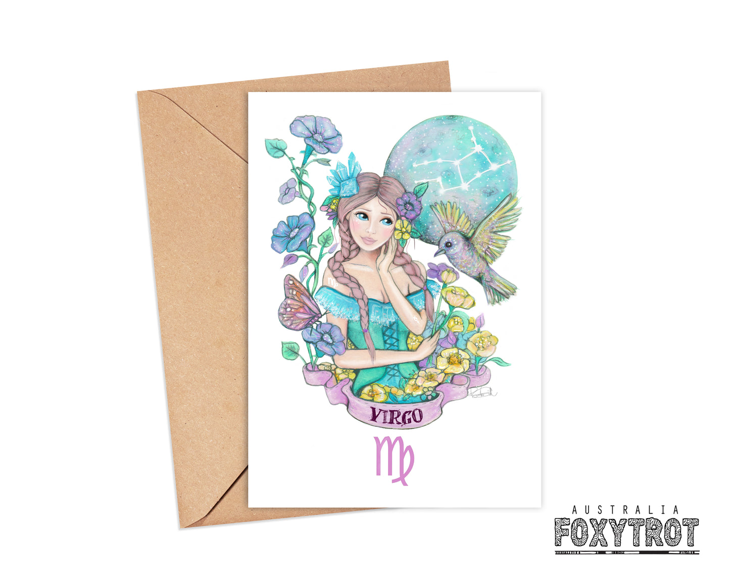 Zodiac Virgo Card