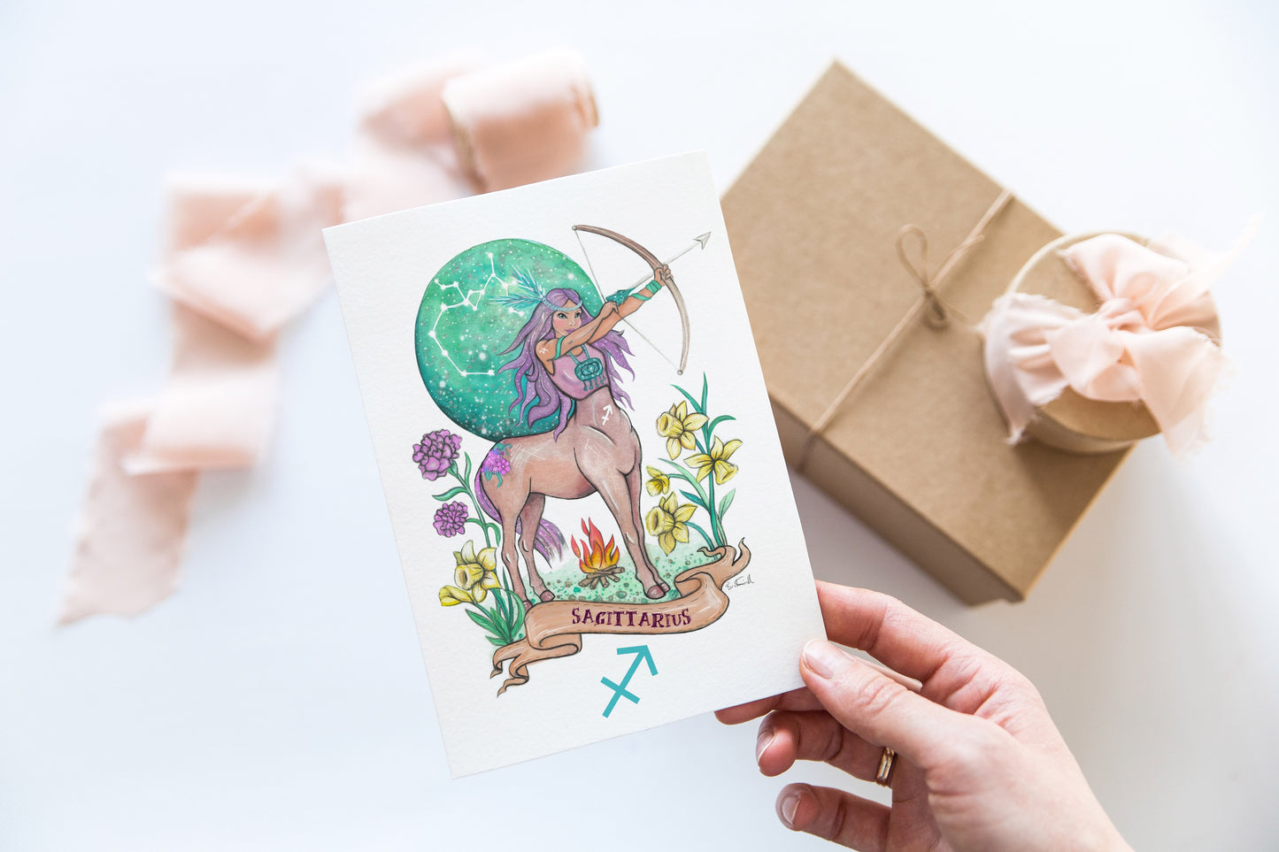 Zodiac Sagittarius Card