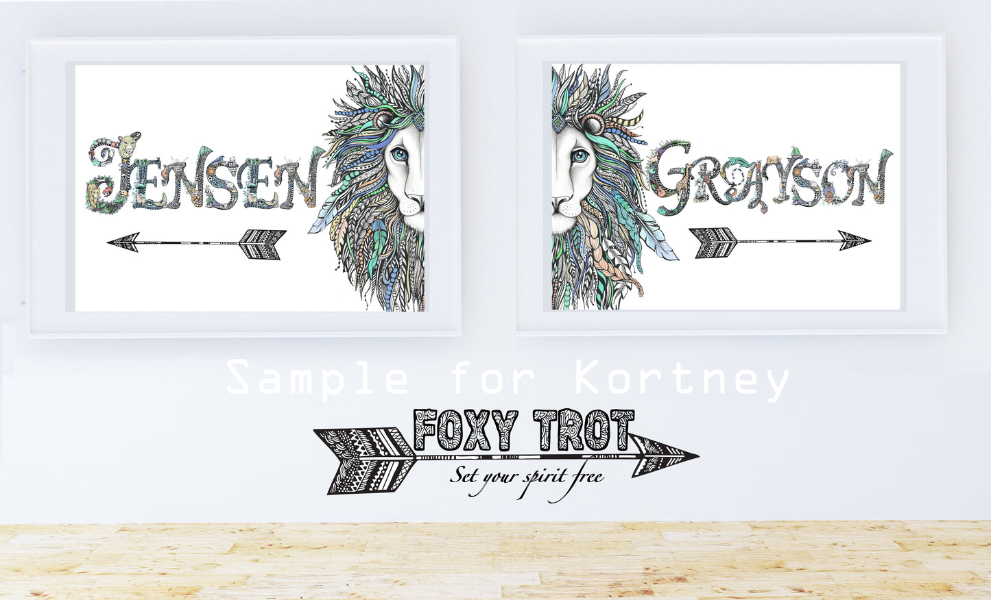 Custom Name Sample - LION / Boy