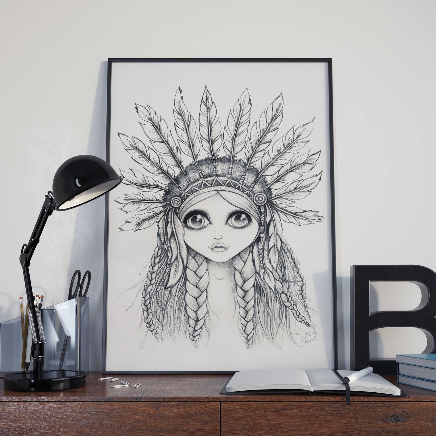 Warrior Princess - Monochrome