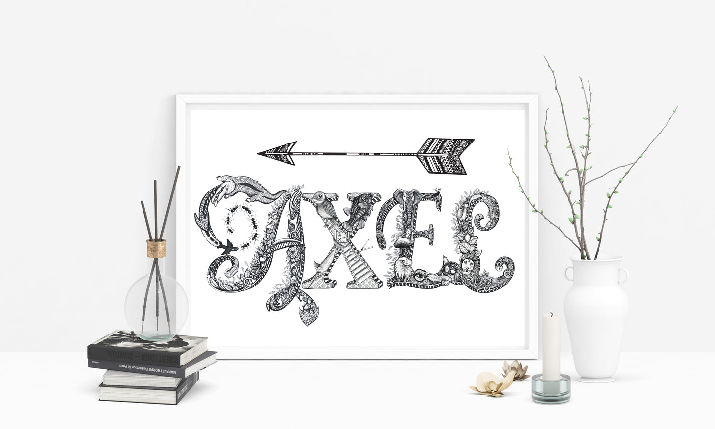 Custom Name Sample - NO ILLUSTRATION