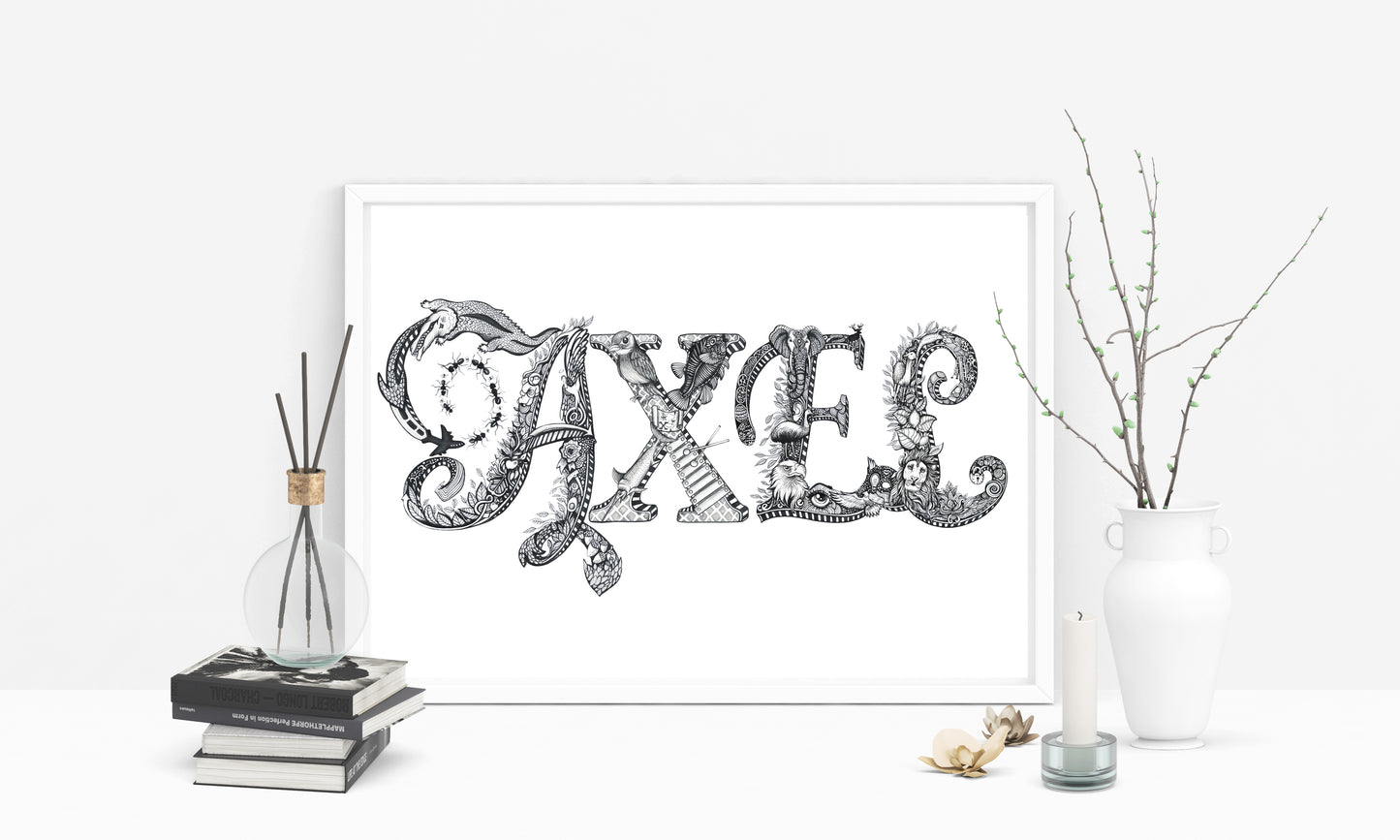 Custom Name Sample - NO ILLUSTRATION