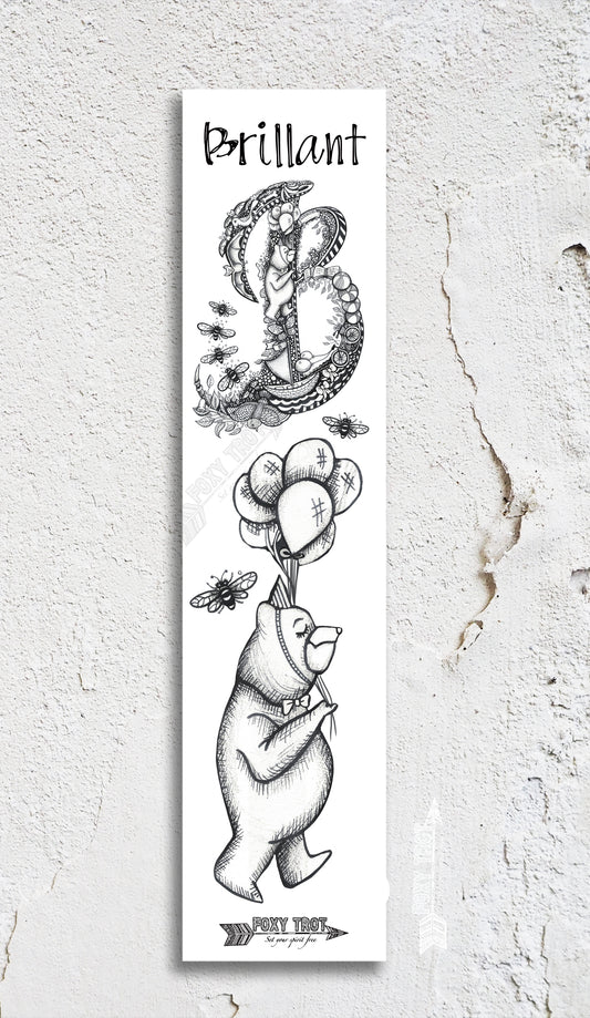 Inspirational Alphabet Bookmark B