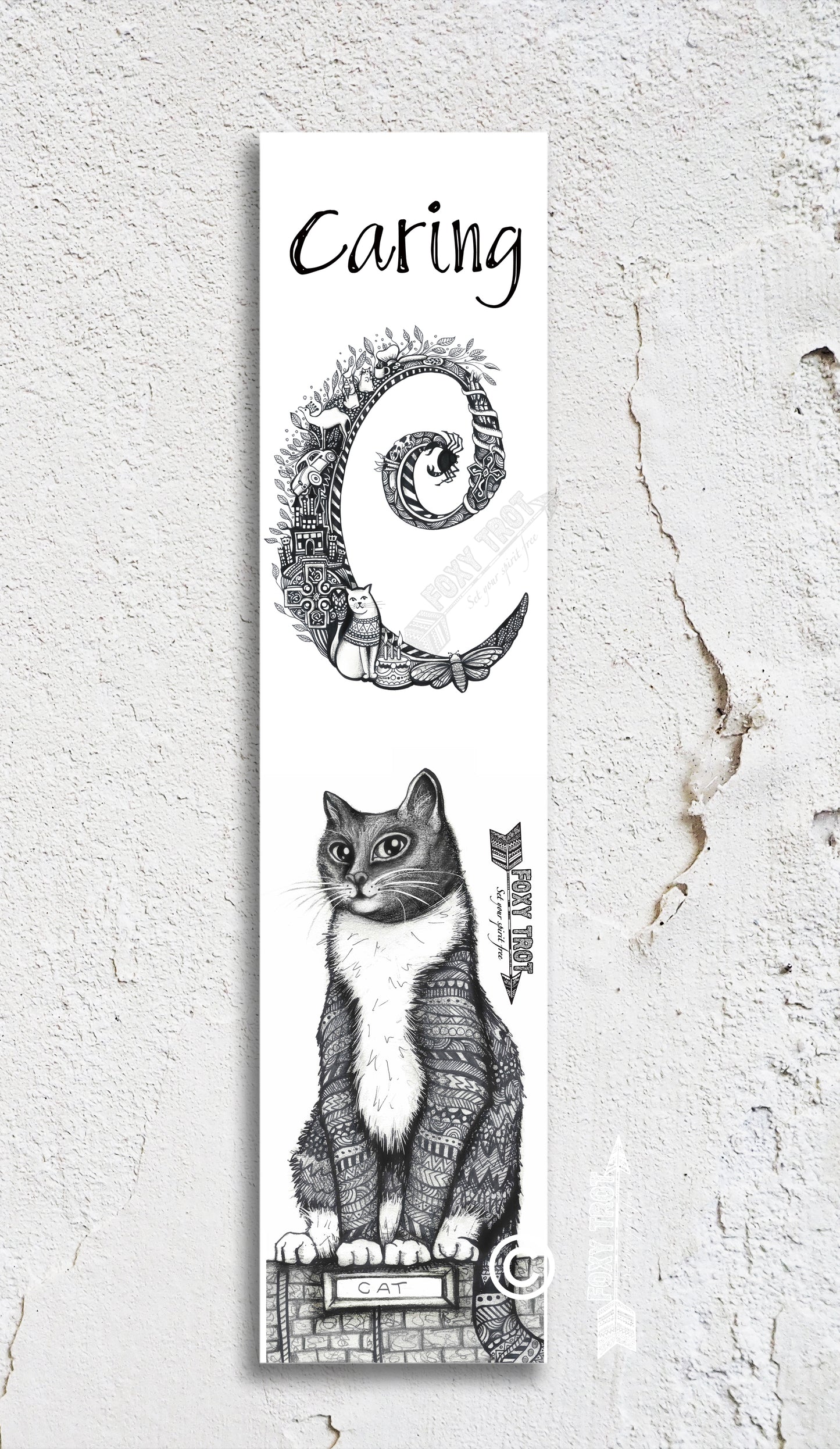 Inspirational Alphabet Bookmark C