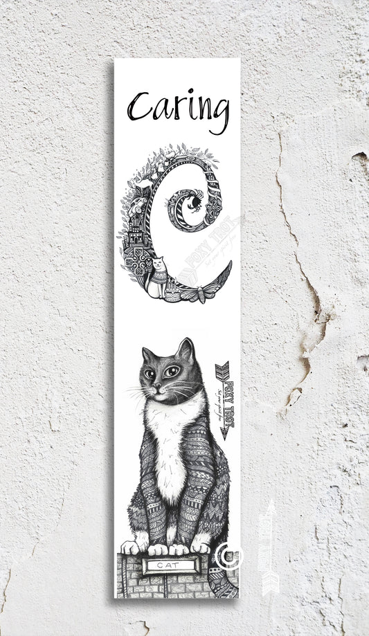 Inspirational Alphabet Bookmark C
