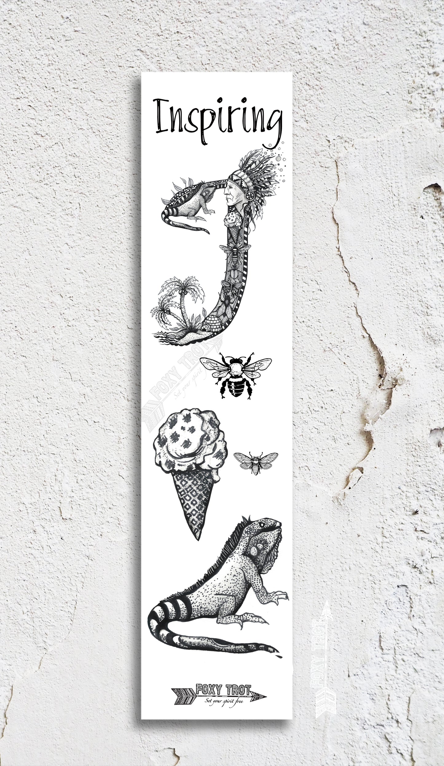 Inspirational Alphabet Bookmark I