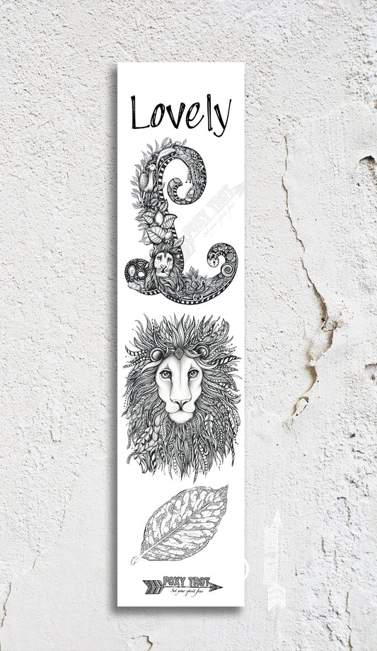 Inspirational Alphabet Bookmark L