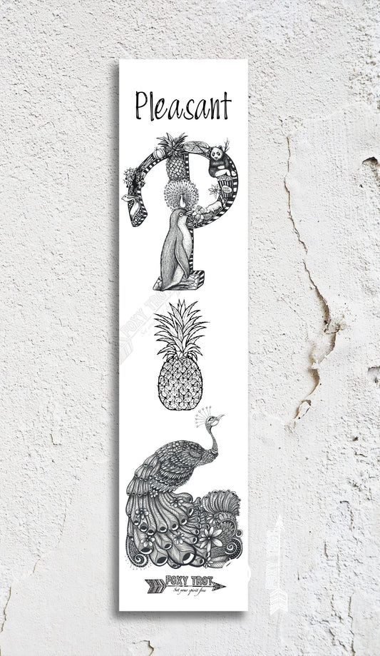 Inspirational Alphabet Bookmark P