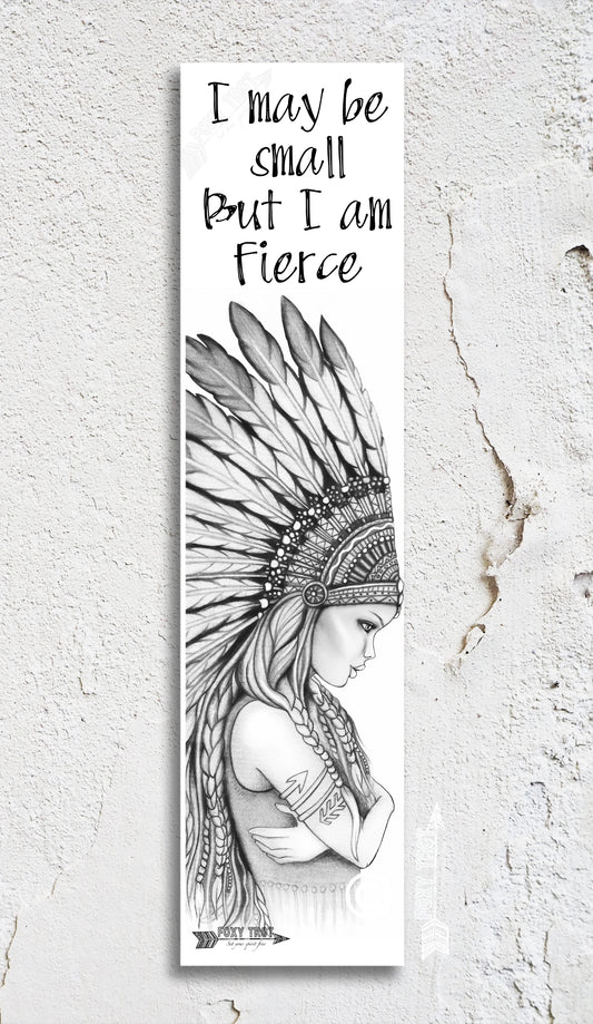 Small But Fierce Inspirational Bookmark