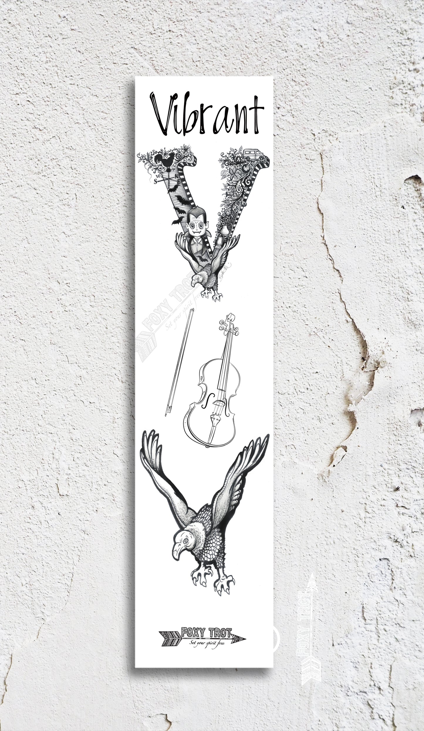 Inspirational Alphabet Bookmark V