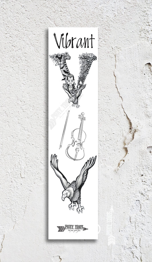 Inspirational Alphabet Bookmark V