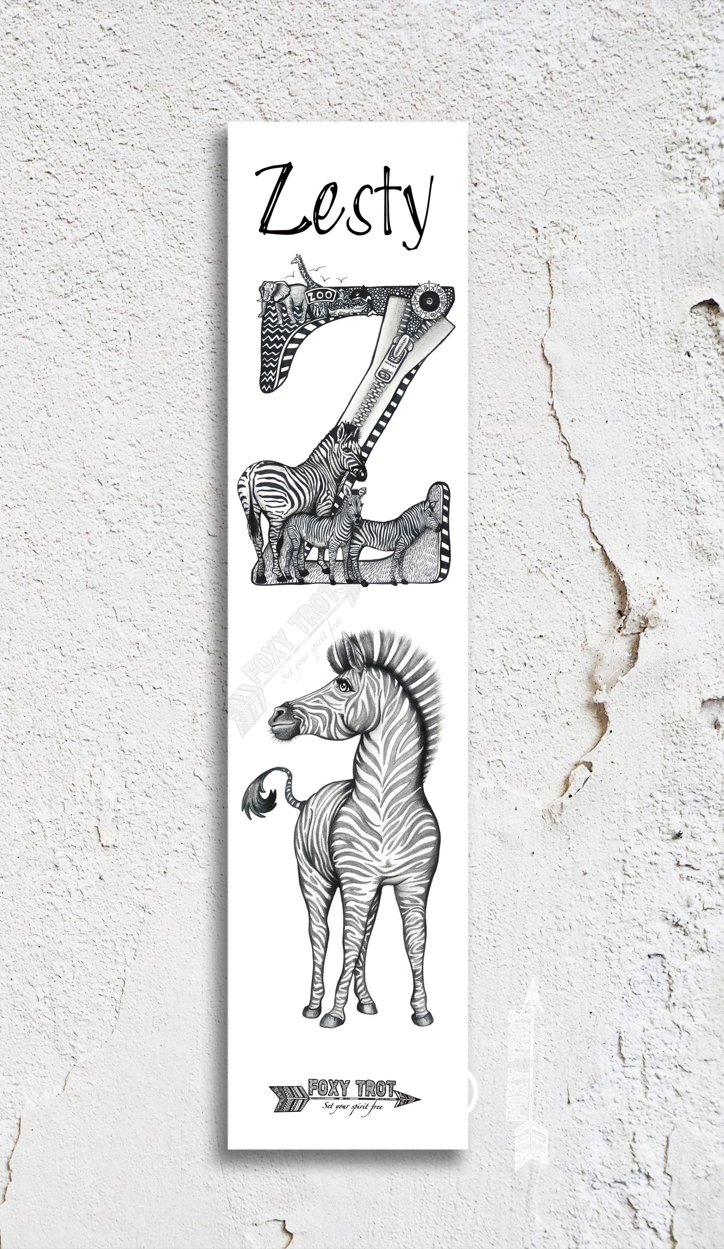 Inspirational Alphabet Bookmark Z