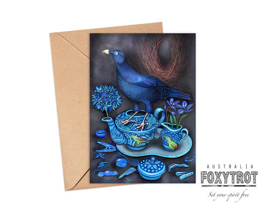 Satin Bowerbird Card