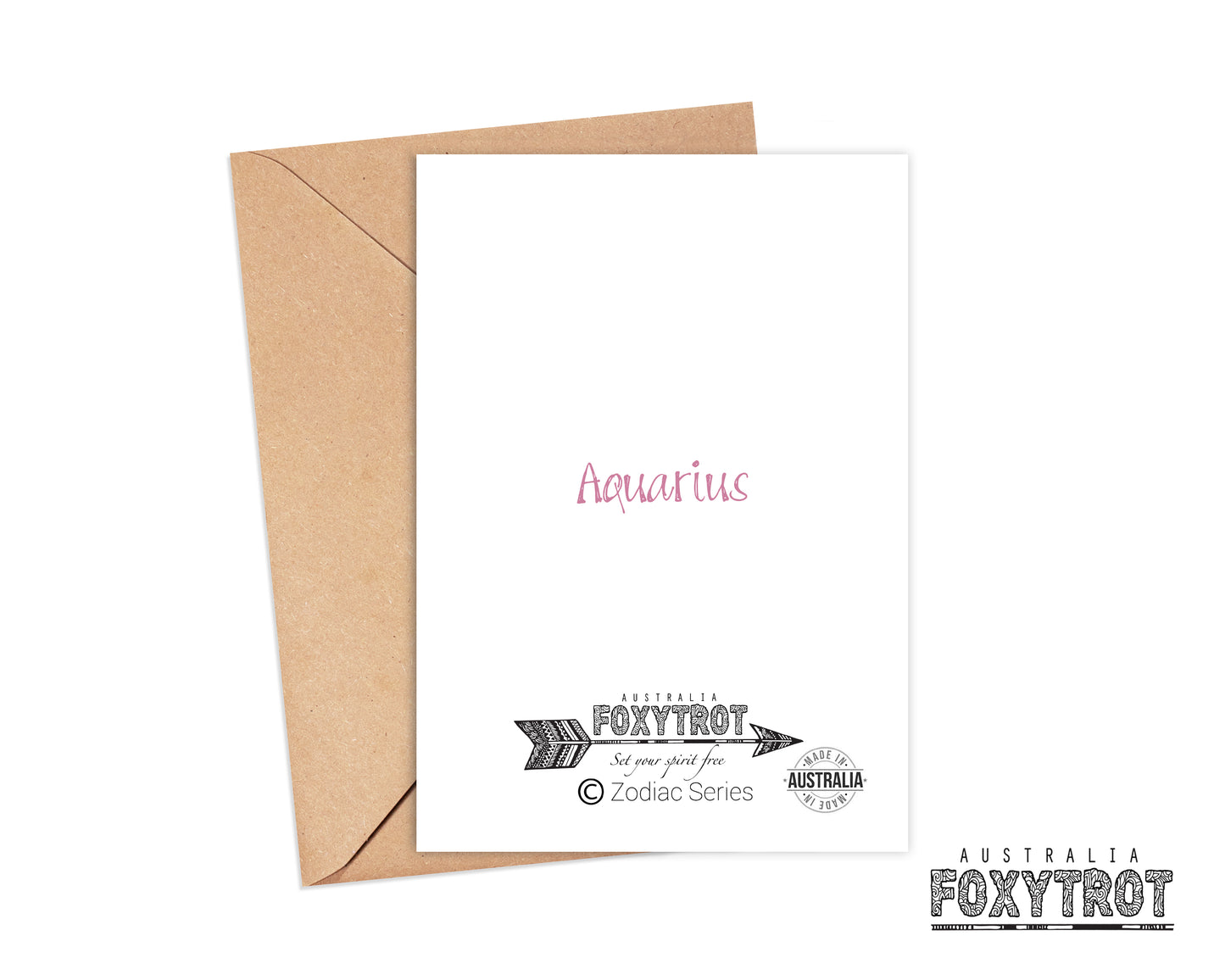 Zodiac Aquarius Card