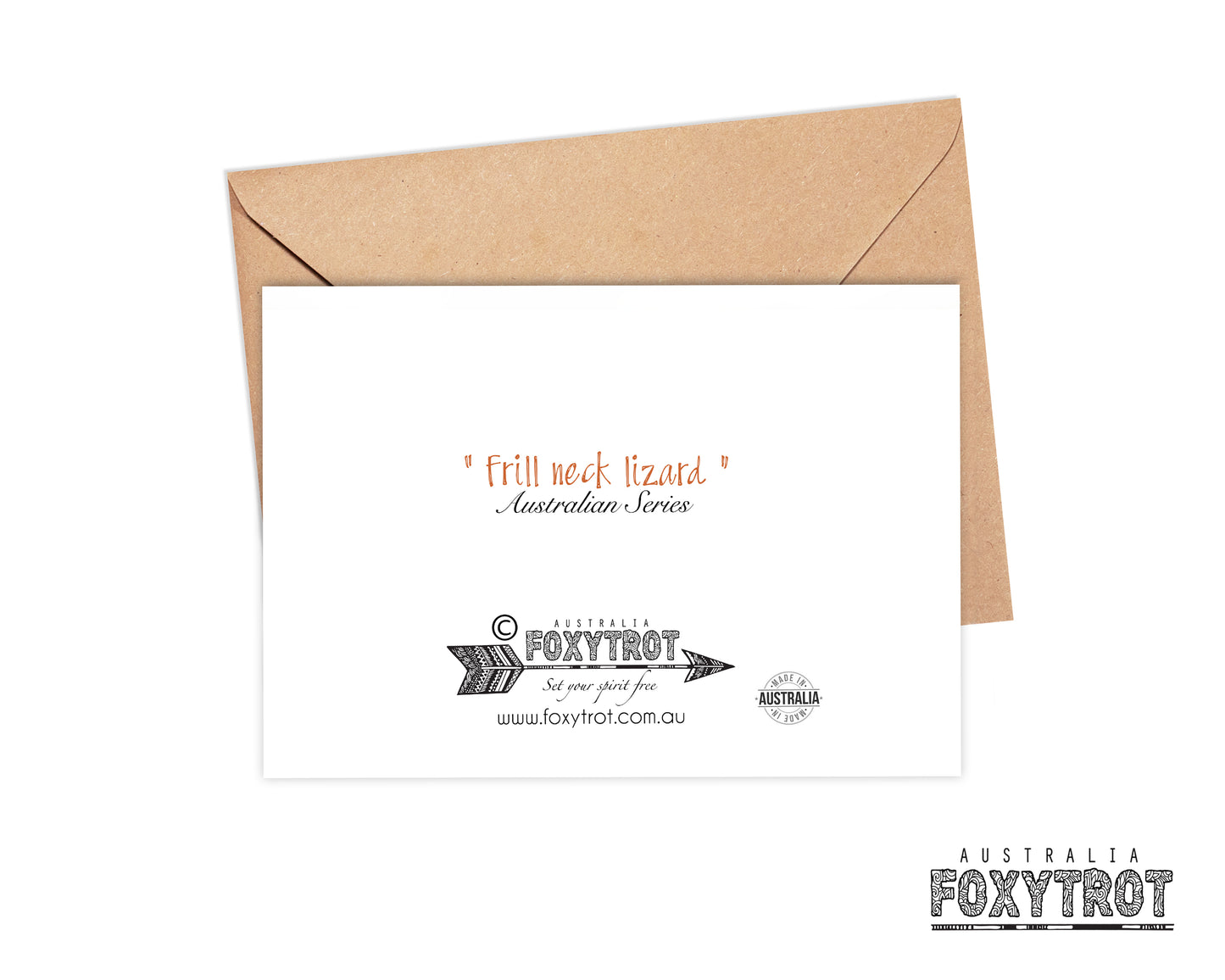 Frill Neck Lizard Card