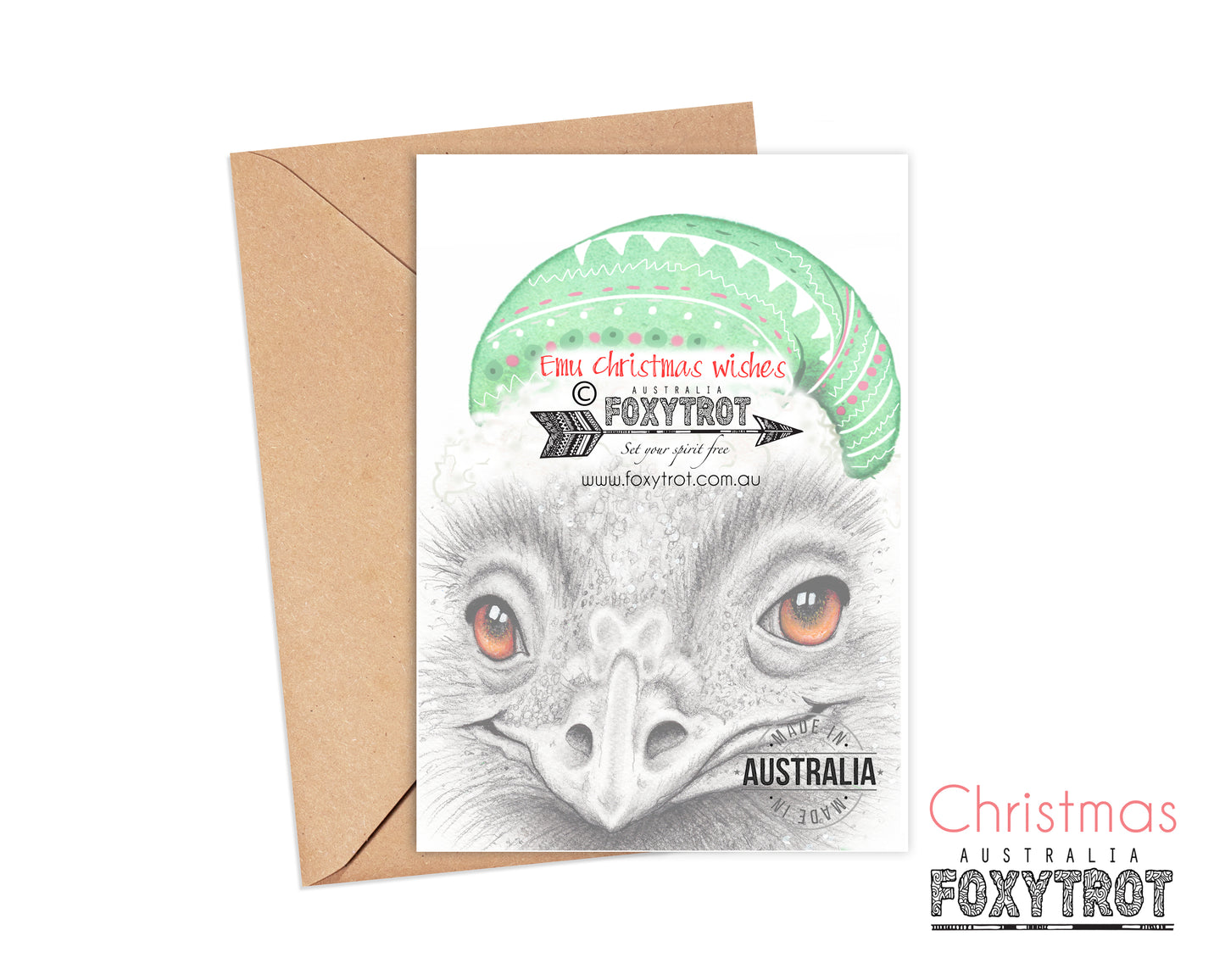 Emu Christmas Card