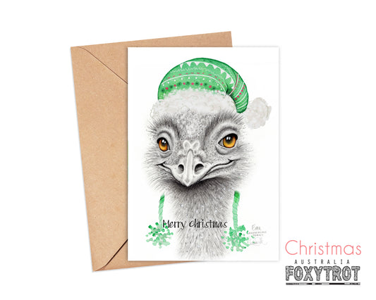 Emu Christmas Card