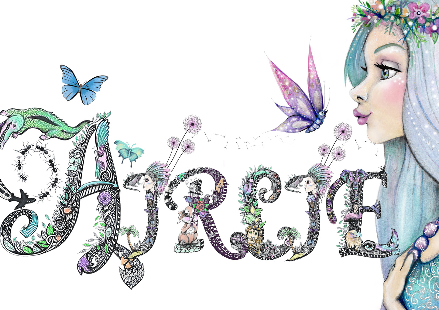 Custom Name Sample - FAIRY / MERMAID