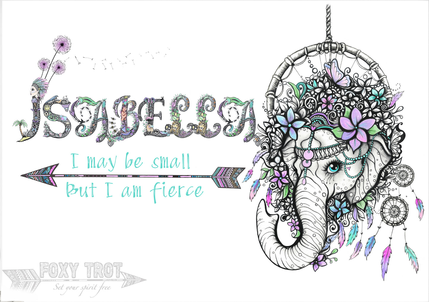 Custom Name Sample - DREAMCATCHERS