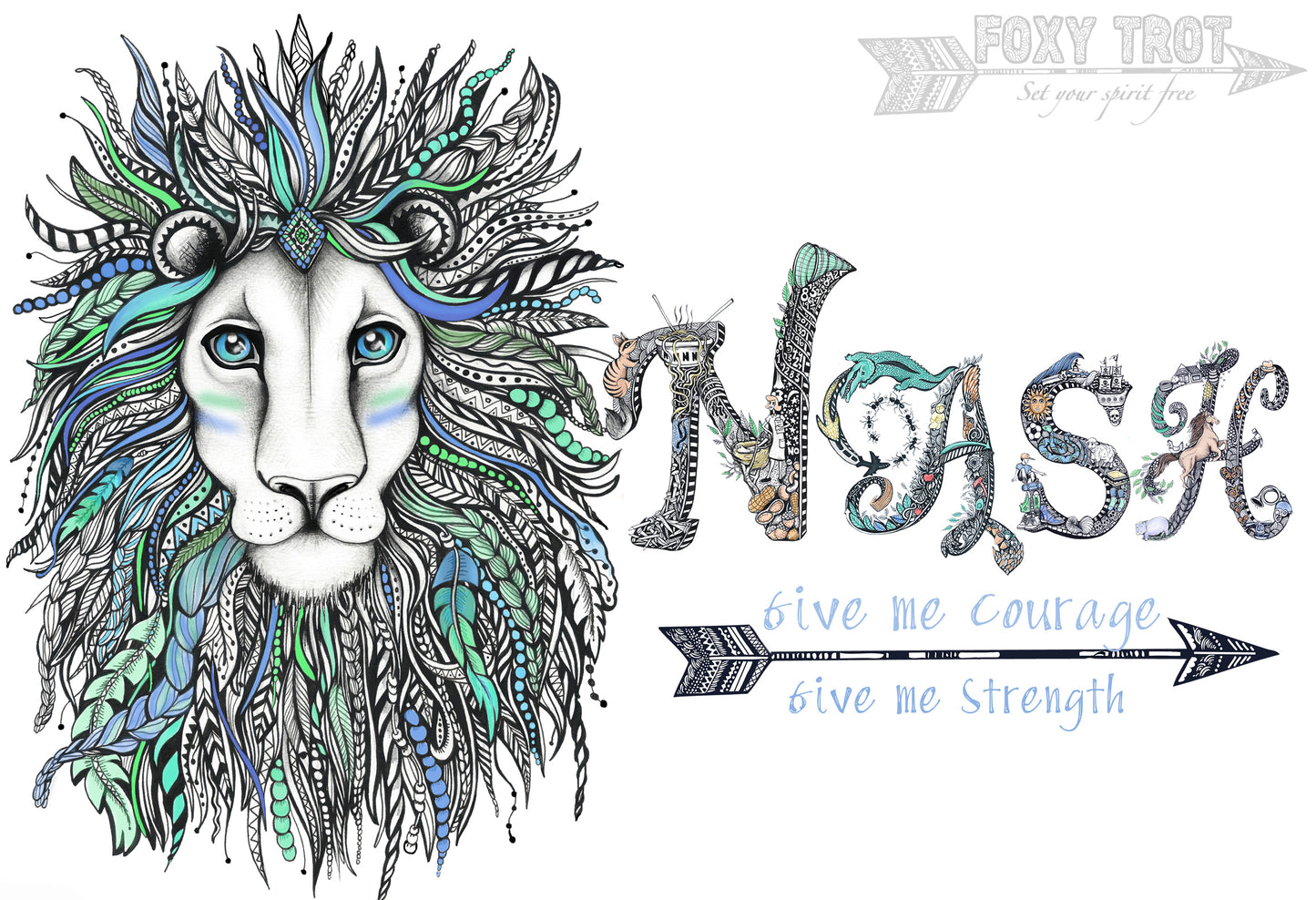 Custom Name Sample - LION / Boy