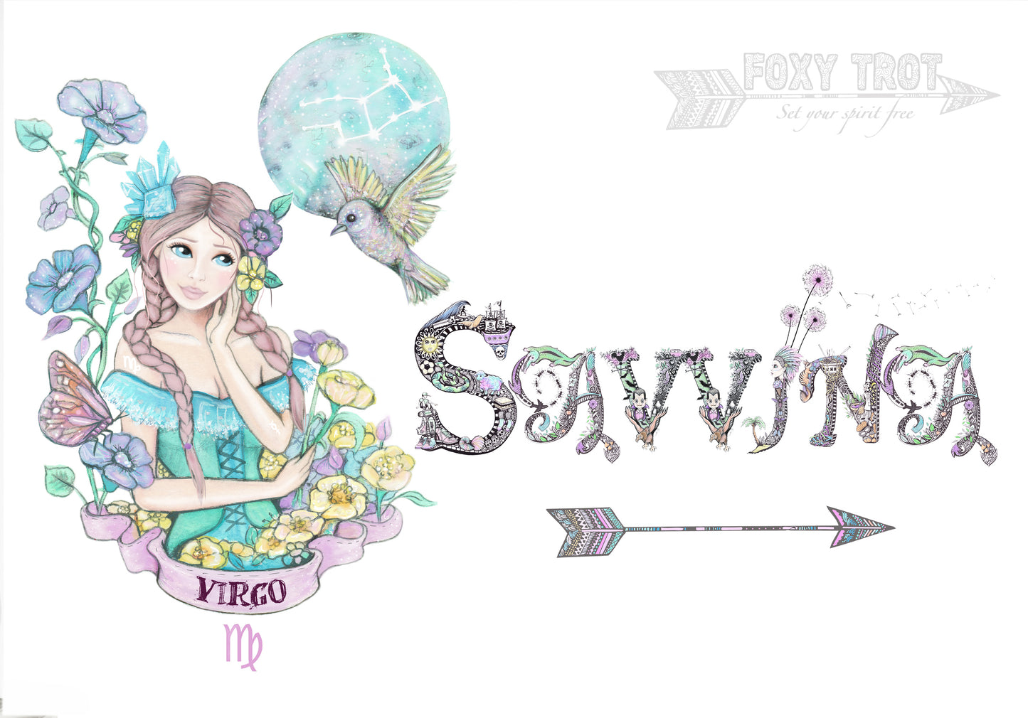 Custom Name Sample - ZODIAC