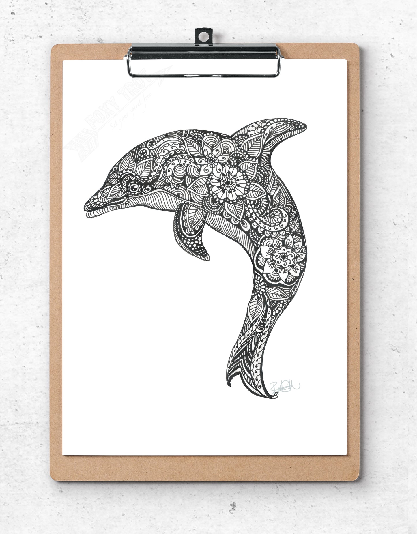 Dolphin Monochrome